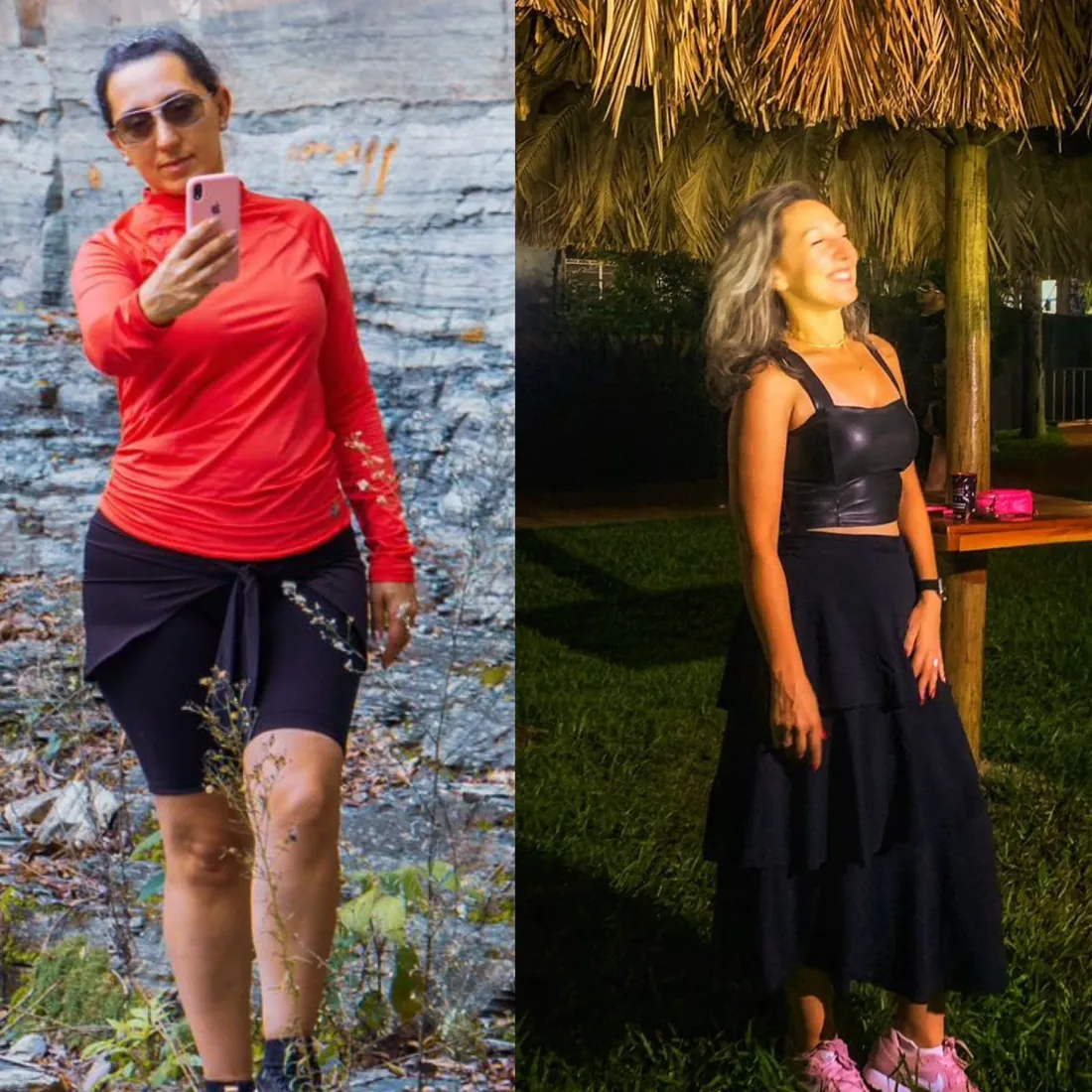 Antes e depois de aluna da RO Training