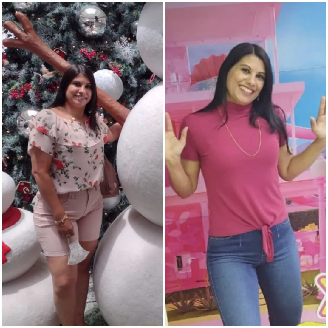 Antes e depois de aluna da RO Training