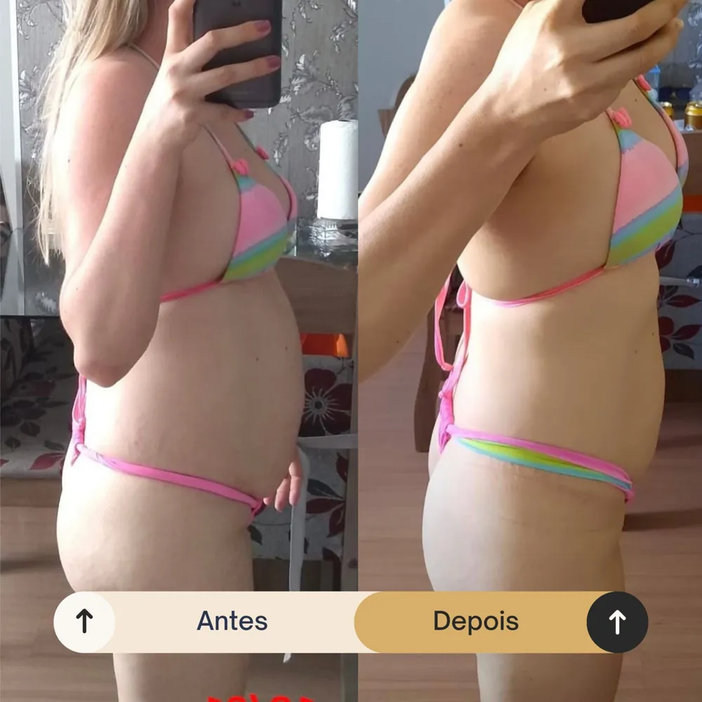 Antes e depois de aluna da RO Training